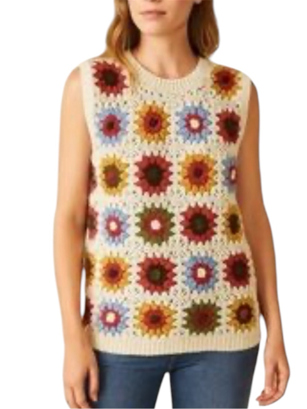Crochet Granny Square Vest